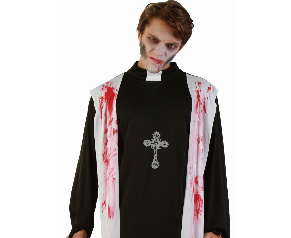 Costume for adult Bloody Priest (toga with vest), size 52